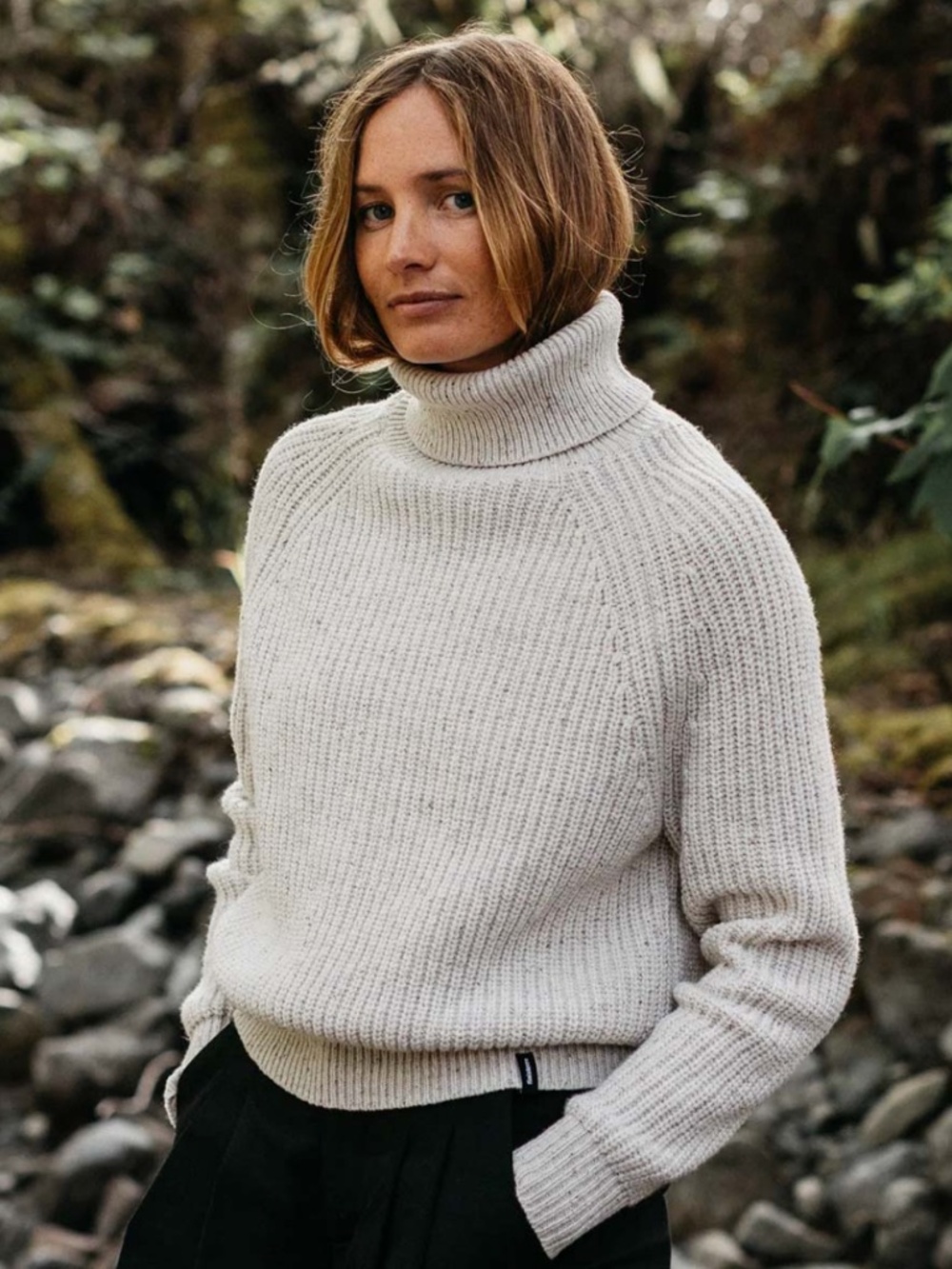 Finisterre Women's The Mora Roll Neck Sweater Size UK 10 (Small)